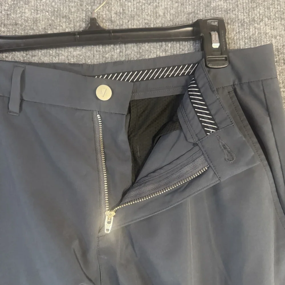PRIMO Jogger Pants Men 33 Short Gray Stretch Slim Dress Golf Performance Preppy